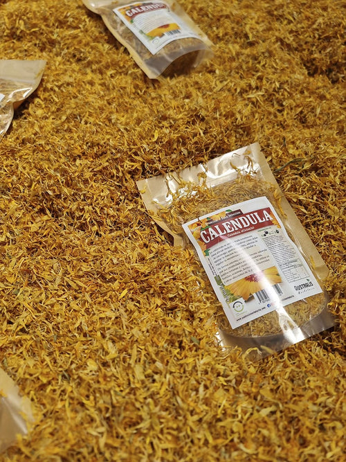 Calendula officinalis deshidratada para preparaciones herbales