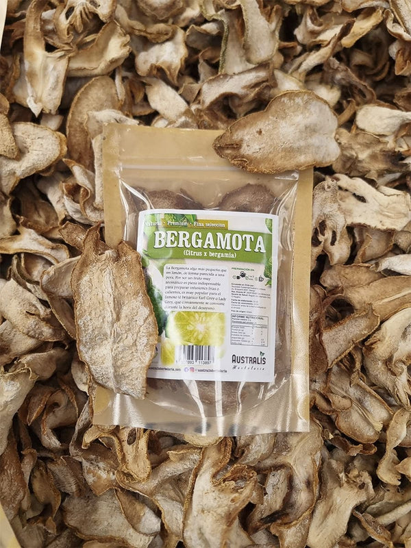 Cáscara de bergamota natural deshidratada en hojuelas para infusión