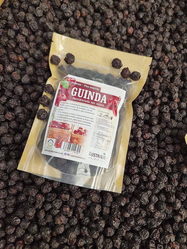 Guindas deshidratadas de sabor dulce y ácido
