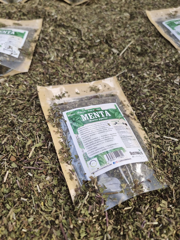 Menta piperita seca natural