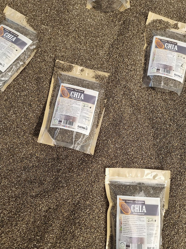Chía natural para agregar a yogur, avena y granola