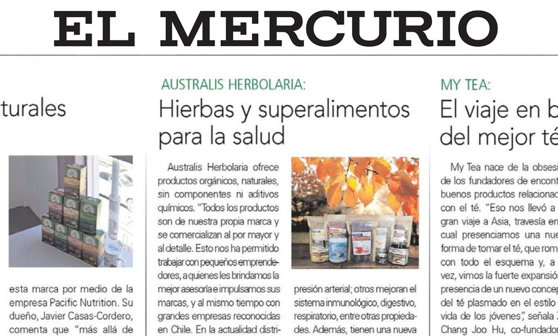 Australis Herbolaria en el diario EL MERCURIO