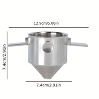 Filtro de café portátil de acero inoxidable práctico y reutilizable