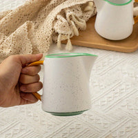 Jarra de leche estilo europeo de cerámica sin asa 310 ml