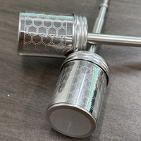 Filtro de té y café manual de acero inoxidable compacto