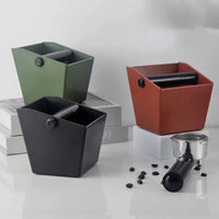 Caja para Golpear Café Espresso Antideslizante para Residuos