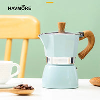 Cafetera Moka Italiana HAVMORE Clásica con Mango de Madera
