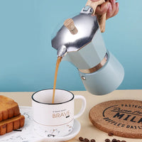 Cafetera Moka Italiana HAVMORE Clásica con Mango de Madera