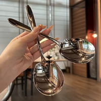 Juego de 2 Cucharas grande de acero inoxidable para cocina o postres
