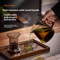 Tetera de alta gama Gianxi de borosilicato con filtro