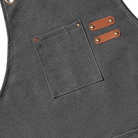 Delantal de trabajo unisex para cafetería, bar y cocina