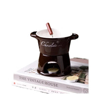 Taza para Derretir Chocolate con Base Portavela