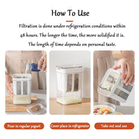 Filtro para Yogurt Griego de Acero Inoxidable Colador Separador de Suero (Whey)