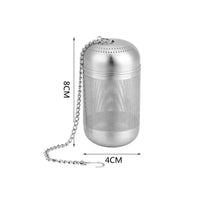 Colador de té de acero inoxidable con malla fina