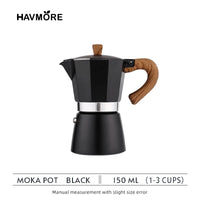 Cafetera Moka Italiana HAVMORE Clásica con Mango de Madera