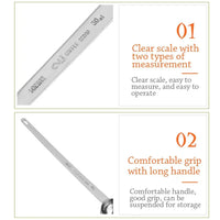 Cuchara Dosificadora de Café y Leche con Mango Largo 5/10/15/20/25/30 ml