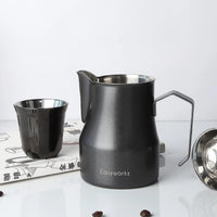 Jarra Easyworkz de alta gama de acero inoxidable para espumar leche y Latte art