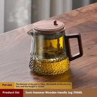 Tetera de alta gama Gianxi con tapa magnética y vidrio resistente