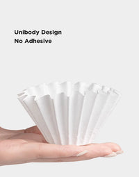 Filtros de papel Timemore para dripper tipo canasto 1–2 tazas 50 unidades
