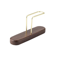 Porta Filtros de Café con Base de Madera y Soporte Metálico