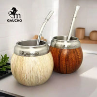 Set matero GAUCHO taza de acero inoxidable con bombilla y cepillo