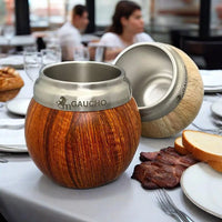 Set matero GAUCHO taza de acero inoxidable con bombilla y cepillo