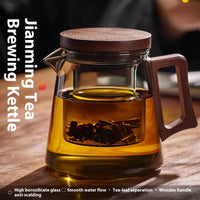 Tetera de alta gama Gianxi de borosilicato con filtro