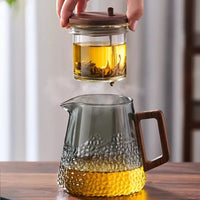 Tetera de alta gama Gianxi con tapa magnética y vidrio resistente