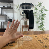 Tetera KAMJOVE de vidrio con infusor y filtro de presión resistente al calor