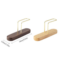 Porta Filtros de Café con Base de Madera y Soporte Metálico