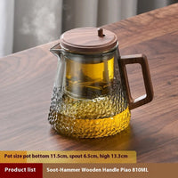 Tetera de alta gama Gianxi con tapa magnética y vidrio resistente