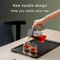 Tetera de vidrio 300 ml de un clic con infusor magnético