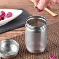 Colador de té de acero inoxidable con malla fina