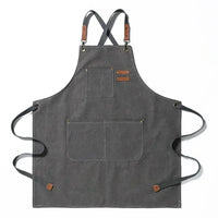 Delantal de trabajo unisex para cafetería, bar y cocina