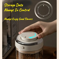 Frascos sellados al vacío para almacenamiento de alimentos y café