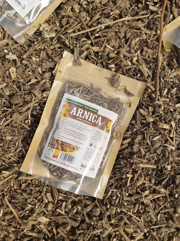 Hierba de árnica deshidratada para compresas