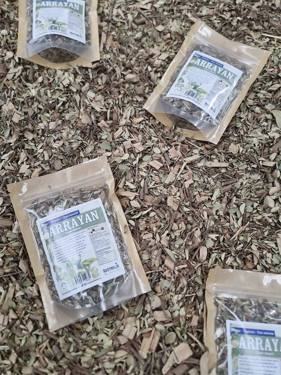 Chequén en hierba seca para preparación de infusiones