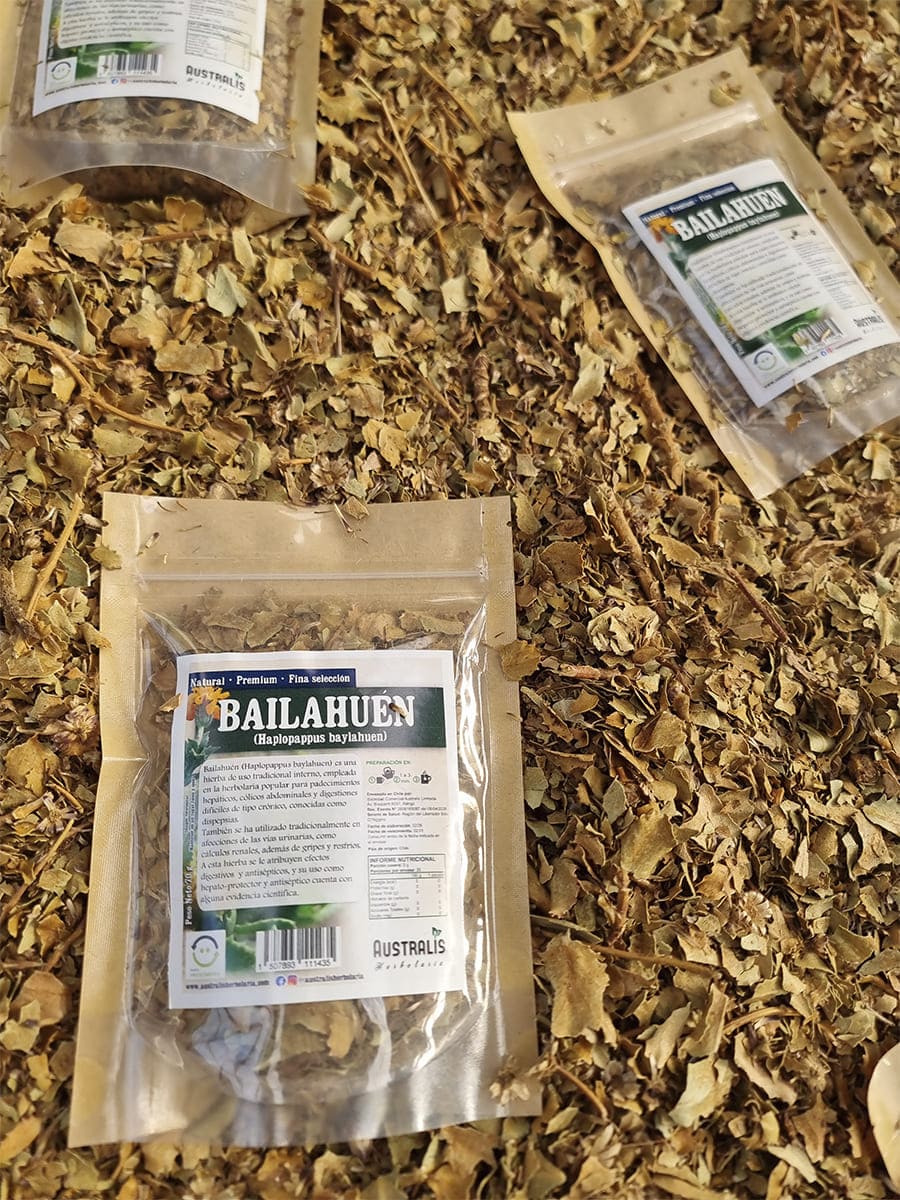 Bailahuén hierba seca para infusiones caseras