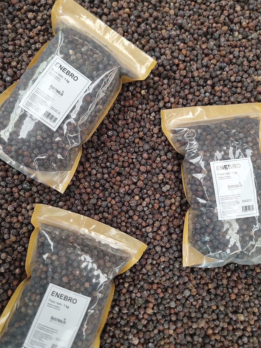 Bayas de enebro formatos de 1 kilo