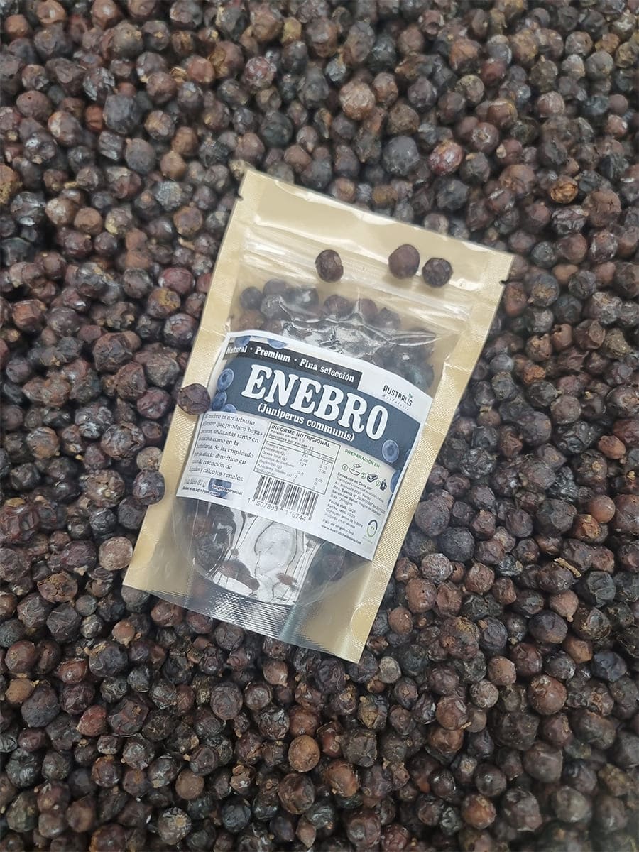 Bayas de enebro deshidratadas a granel