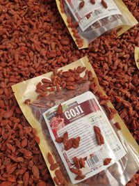 Bayas de goji deshidratadas para granola y yogur