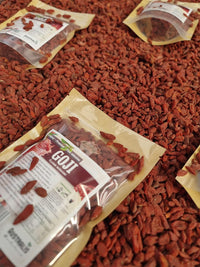 Goji deshidratado para barras de cereal y snacks caseros
