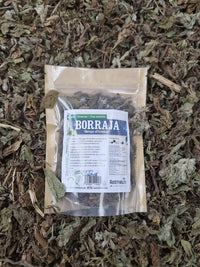 Hierba seca de borraja presentada a granel