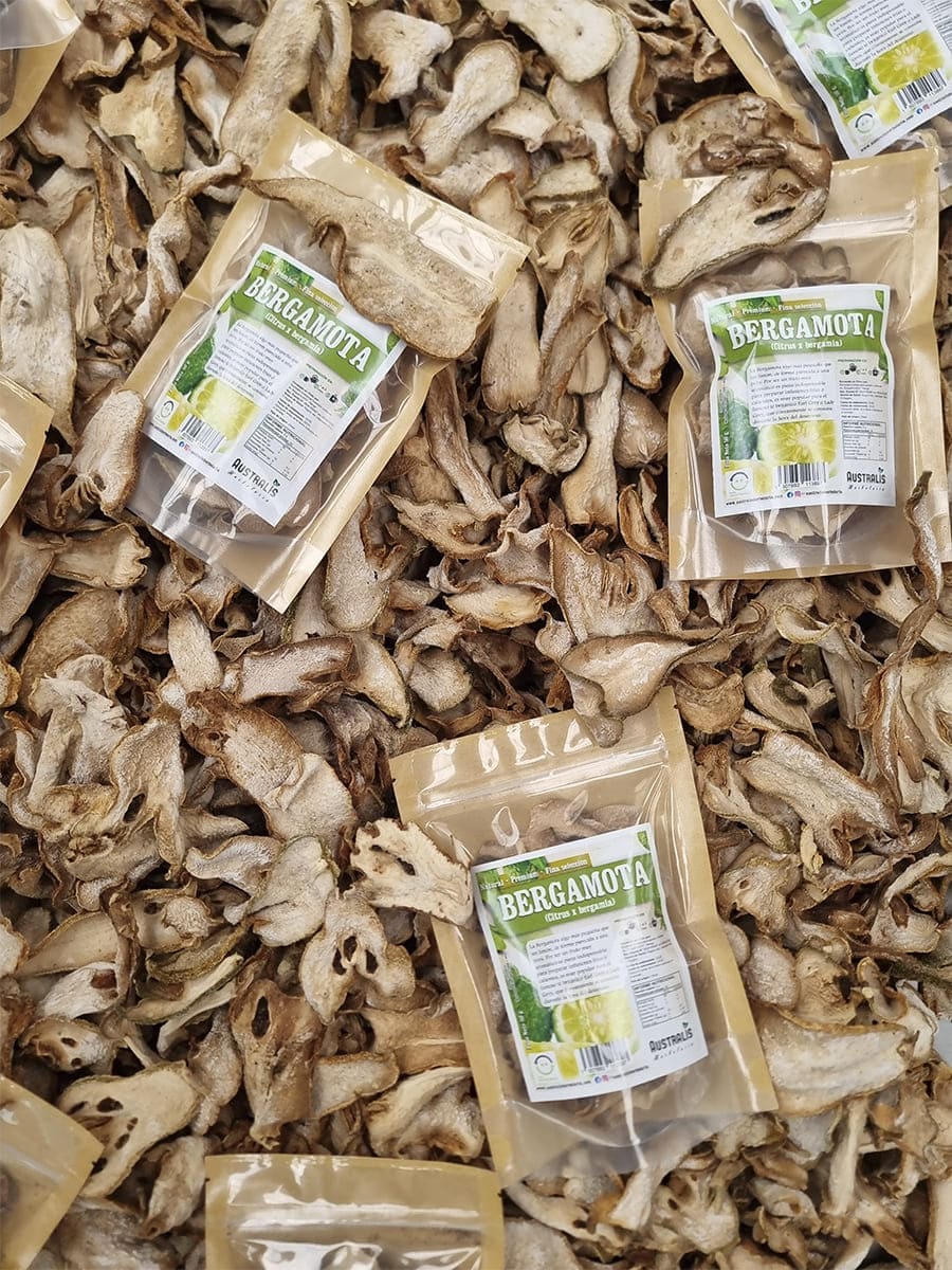Bergamota deshidratada Citrus bergamia para mezclas e infusiones