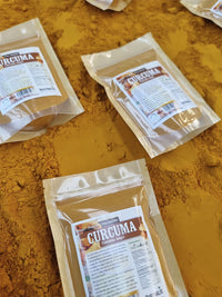 Cúrcuma en polvo para preparar leche dorada