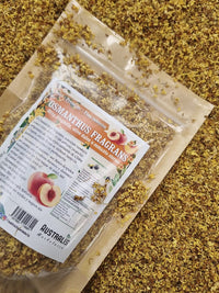 Flores aromáticas de olivo dulce listas para preparar infusión