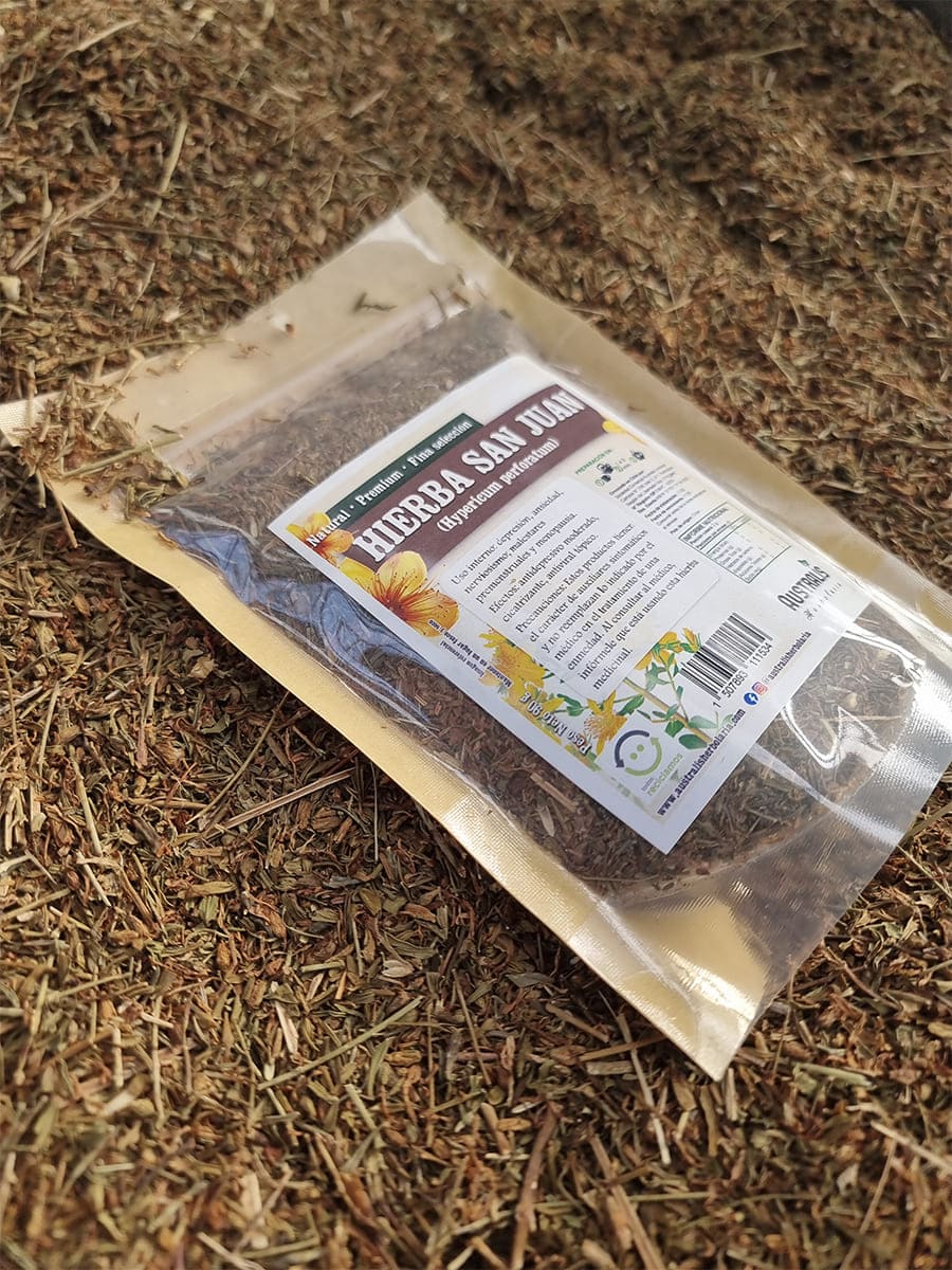 Hierba de San Juan seca en formato natural para infusión