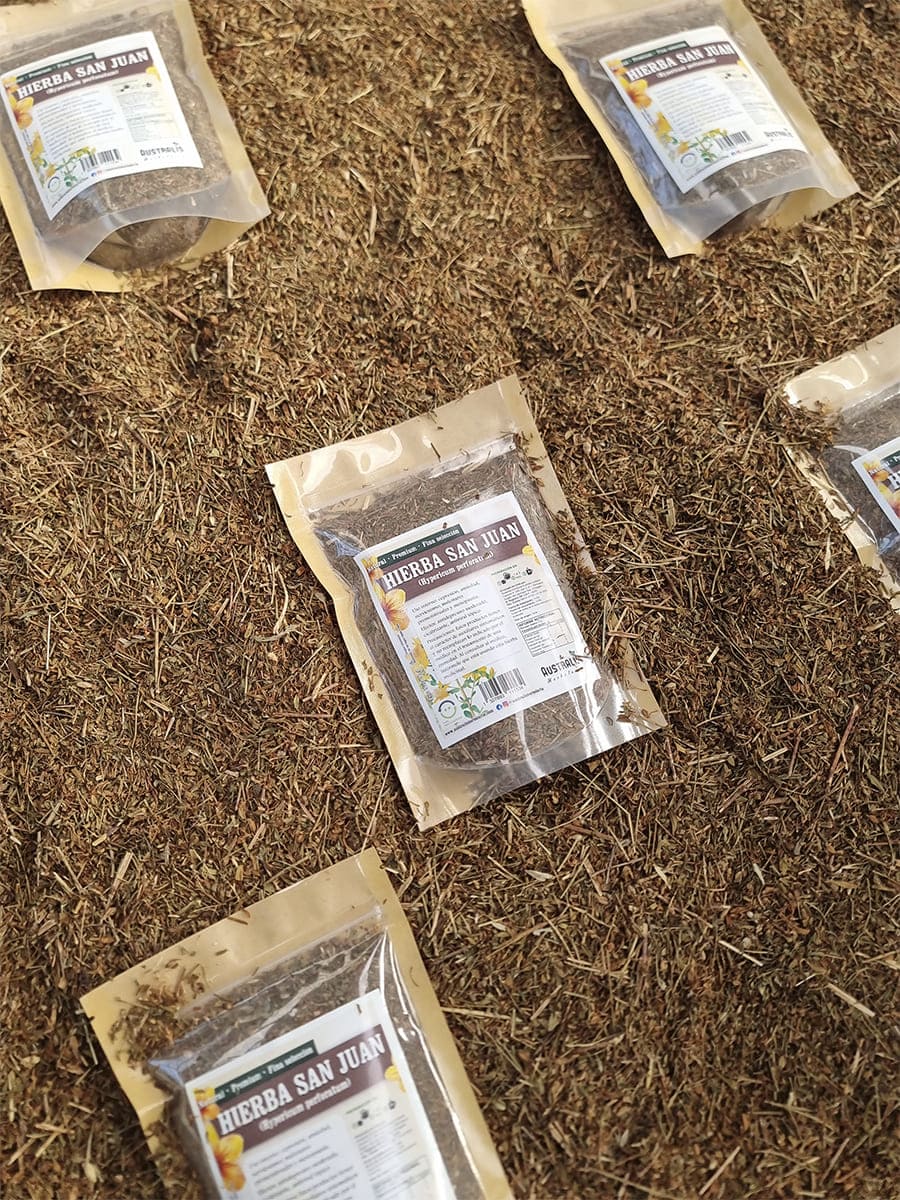 Hipérico seco natural para preparar infusiones herbales