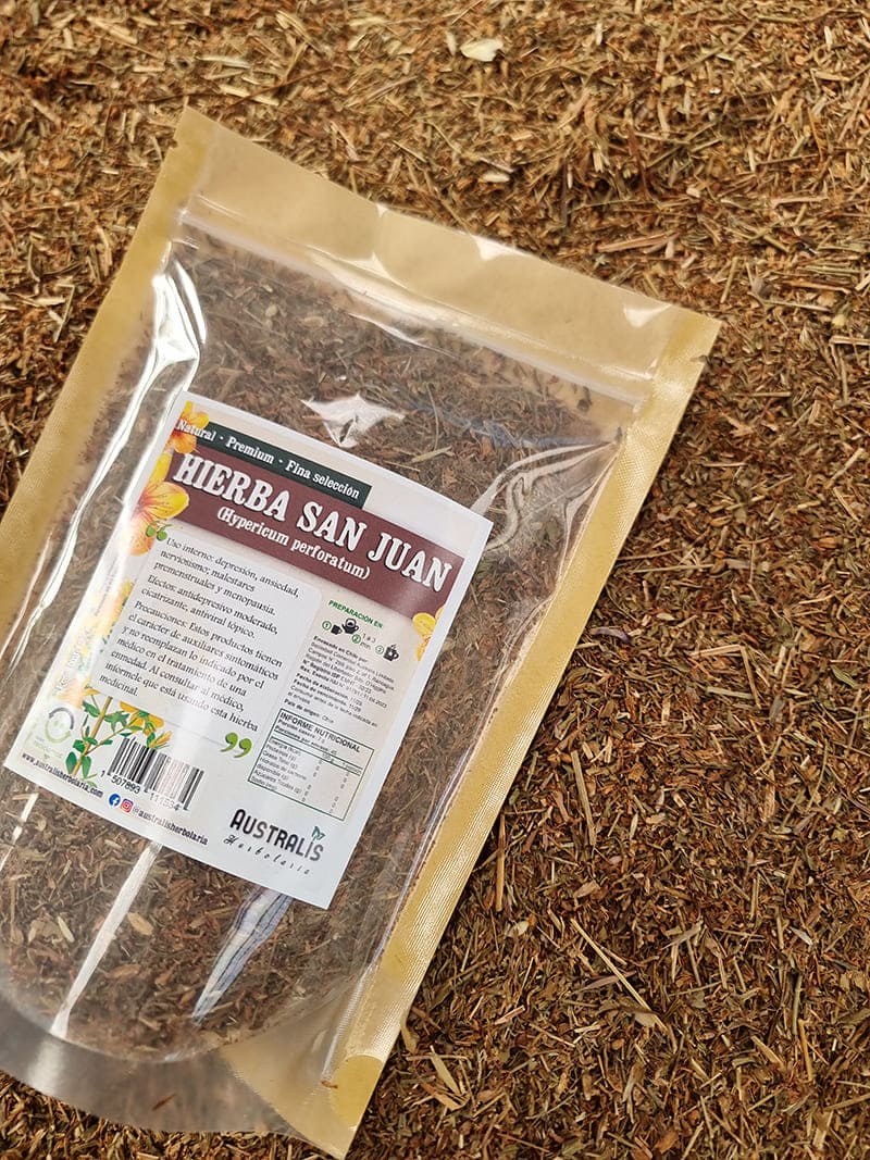 hierba de san juan hypericum perforatum a granel para infusiones en chile