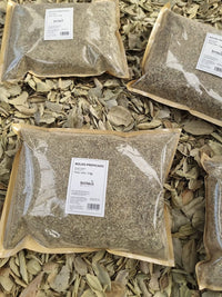 Hojas de boldo prepicadas en formato kilo para bolsitas de té